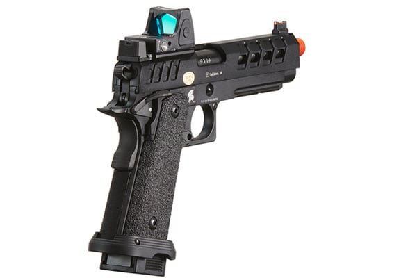 Lancer Tactical Heracles Hi-Capa Gas Blowback Airsoft Pistol w/ Optic (Black)