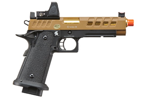 Lancer Tactical Heracles Hi-Capa Gas Blowback Airsoft Pistol w/ Optic (Tan/Black)