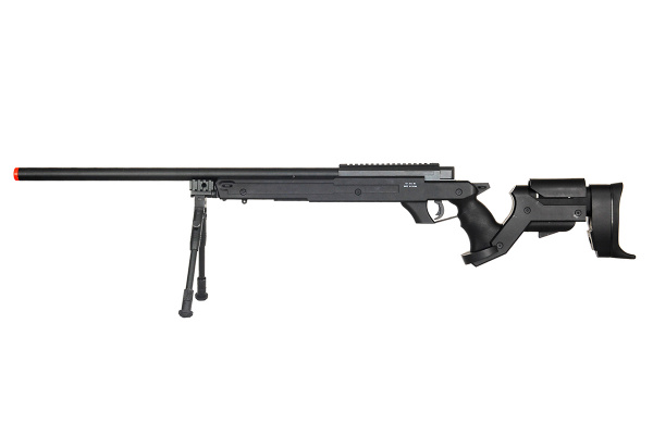 WELL MB04BBIP Bolt Action Airsoft Rifle With Bipod ( Black )