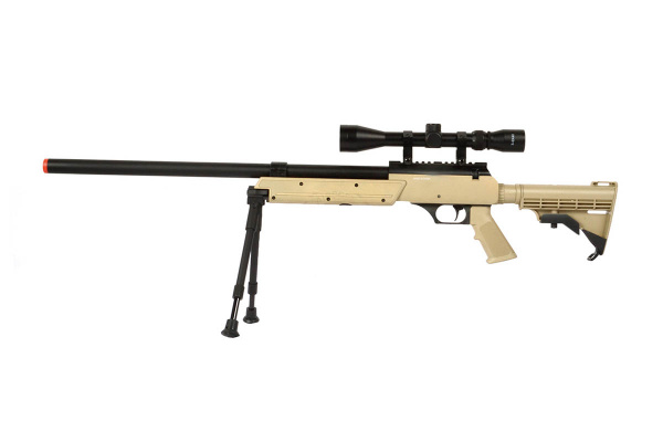 WELL APS SR-2 Modular Bolt Action Sniper Rifle MB06A With Scope And Bipod ( Tan )