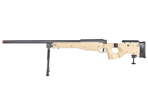 WELL MB08TBIP L96 AWP Bolt Action Airsoft Rifle With Folding Stock & Bipod ( Tan )