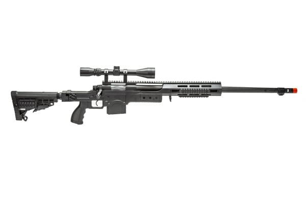 WellFire MB4412B Bolt Action Airsoft Sniper Rifle ( Black )