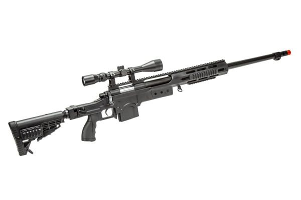 WellFire MB4412B Bolt Action Airsoft Sniper Rifle ( Black )