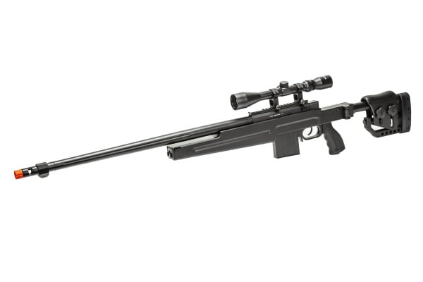 Wellfire Mb4415b Bolt Action Airsoft Sniper Rifle Black 0137