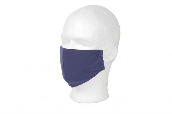 LC REUSABLE FACE MASK W FILTER POCKET (BLUE)