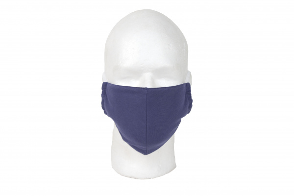 LC REUSABLE FACE MASK W FILTER POCKET (BLUE)