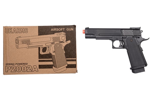 UK Arms P2002A M1911 Spring Airsoft Pistol ( Black )