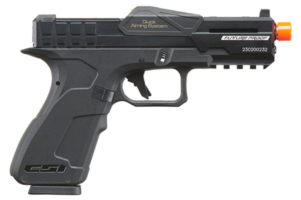 Poseidon CSI XG8 Gas Blow Back Airsoft Pistol (Metal & Black)