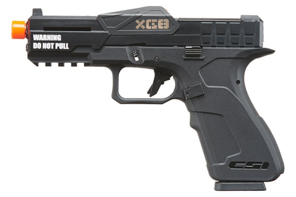 Poseidon CSI XG8 Gas Blow Back Airsoft Pistol (Metal & Black)