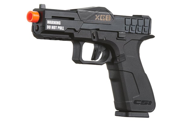 Poseidon CSI XG8 Gas Blow Back Airsoft Pistol (Metal & Black)