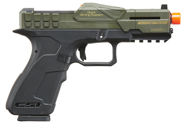 Poseidon CSI XG8 Gas Blow Back Airsoft Pistol (OD Green & Black)