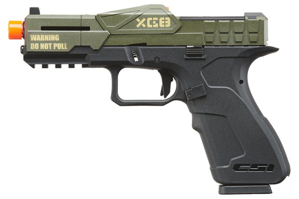 Poseidon CSI XG8 Gas Blow Back Airsoft Pistol (OD Green & Black)