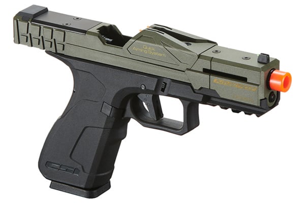 Poseidon CSI XG8 Gas Blow Back Airsoft Pistol (OD Green & Black)