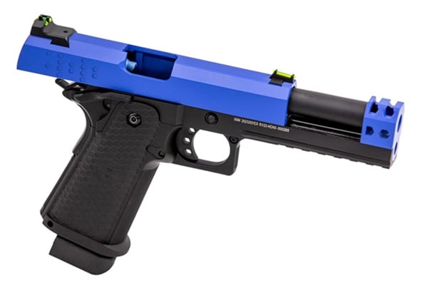 Raven HEX-Comp Full Metal GBB Hi-Capa Airsoft Pistol (Black/Blue)