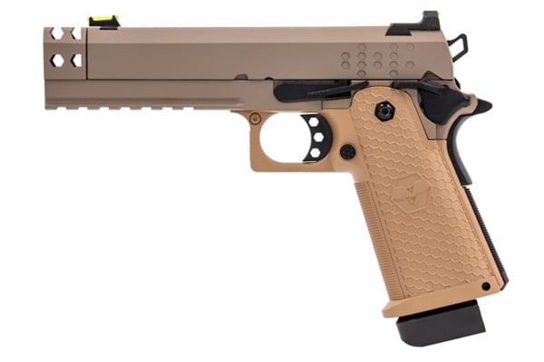 Raven HEX-Comp Full Metal GBB Hi-Capa Airsoft Pistol (Tan)