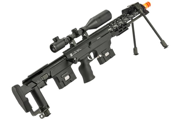 S&T Gas Powered Full Metal DSR-1 Advanced Bullpup Sniper Rifle (Black)