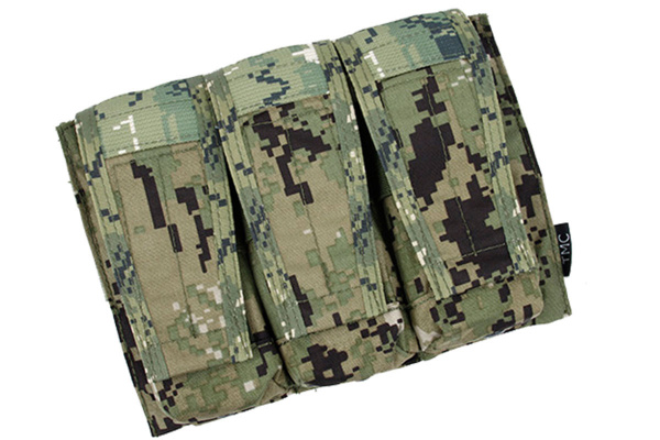 TMC Advanced War Fighter Triple M4 Magazine Pouch ( Woodland Digital )