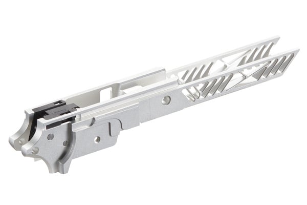 Dr. Black CNC Aluminum Frame Type 01 For TM Hi-CAPA 4.3 GBB Pistols (Silver)