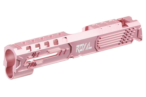 Dr. Black Royal Aluminum Slide for TM Hi-CAPA 4.3 GBB Airsoft Pistols (Pink)