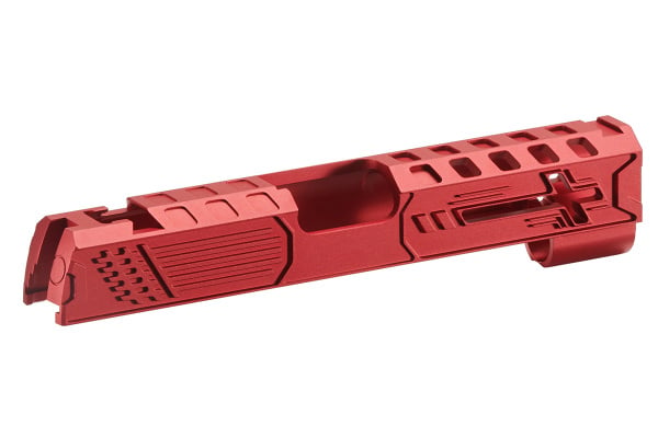 Dr. Black Royal Aluminum Slide for TM Hi-CAPA 4.3 GBB Airsoft Pistols (Red)