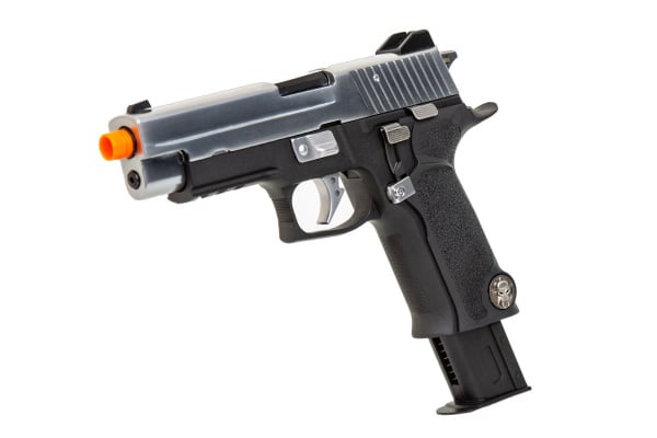 WE Tech P-Virus Two-Tone Gas Blowback Airsoft Pistol ( Black / Silver )