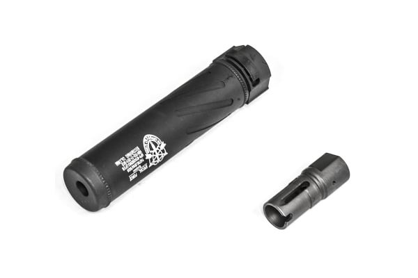 5KU SOCOM556MG 6.5" QD Airsoft Mock Suppressor w/ CCW Flash Hider ( Black / Type B )