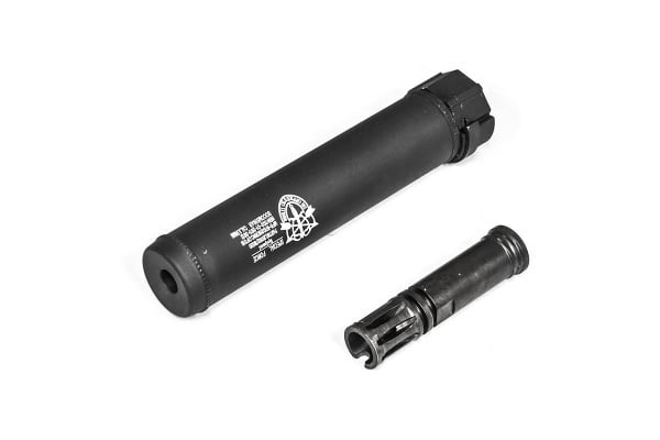 5KU SOCOM556AR 7.25" QD Airsoft Mock Suppressor w/ CCW Flash Hider ( Black / Type A )