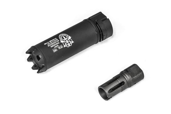 5KU SOCOM Mini Monster Strike 4.5" QD Airsoft Mock Suppressor w/ CCW Flash Hider ( Black / Type A )