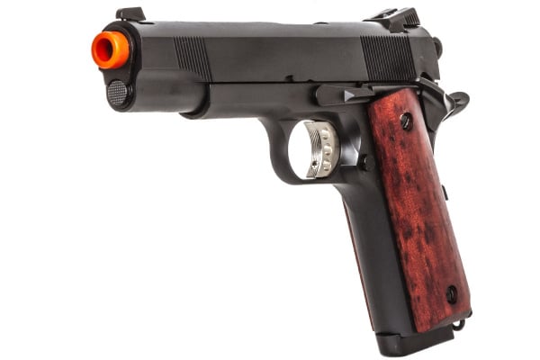 Double Bell M1911 MEU GBB Airsoft Pistol ( Black / Wood )