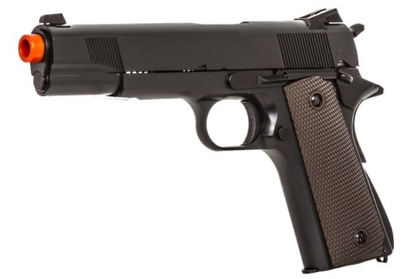 Double Bell M1911 Type 2 GBB Low Velocity Airsoft Pistol ( Black / Brown )