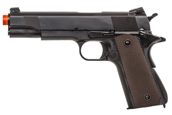 Double Bell M1911 Type 2 GBB Low Velocity Airsoft Pistol ( Black / Brown )