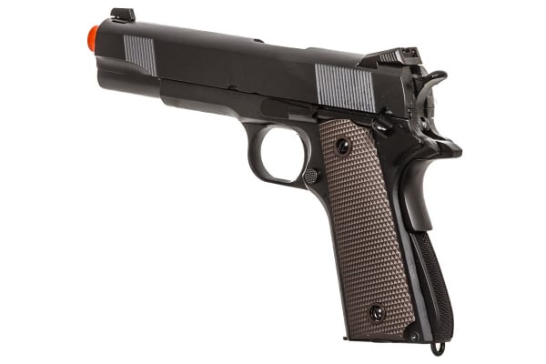 Double Bell M1911 Type 2 GBB Low Velocity Airsoft Pistol ( Black / Brown )