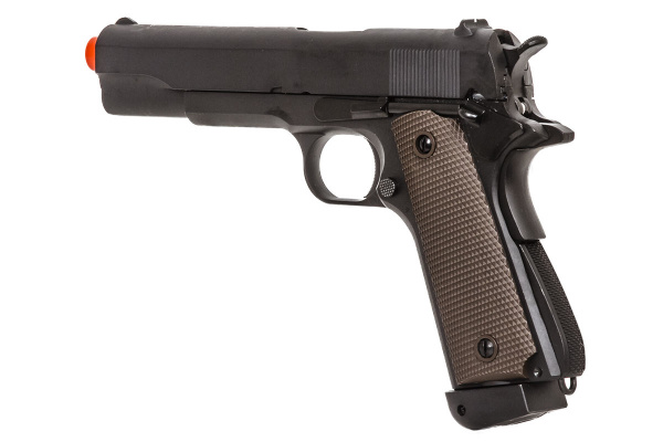 Double Bell M1911 Type 1 High Velocity CO2 Blowback Airsoft Pistol ( Black / Brown )