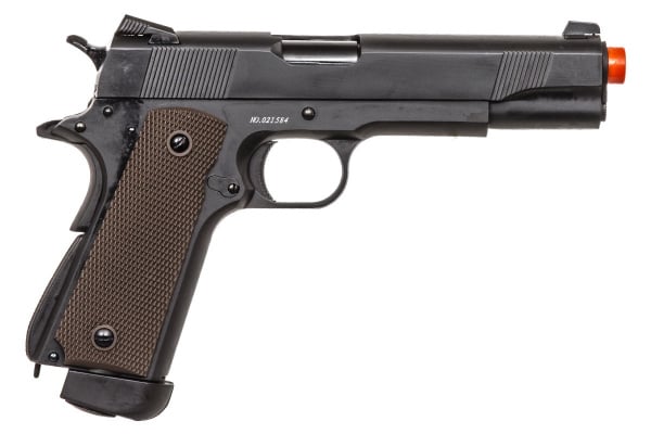 Double Bell M1911A1 CO2 Gas Blowback High Velocity Airsoft Pistol ( Black )