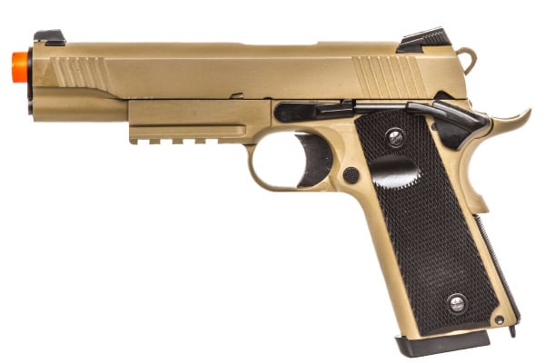 Double Bell M1911 CQB Tactical Gas Blowback Airsoft Pistol ( Tan )