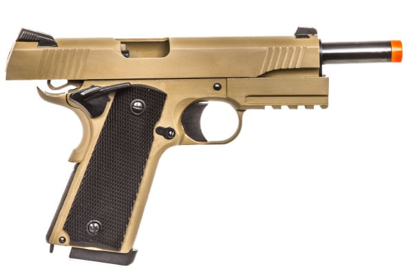 Double Bell M1911 CQB Tactical Gas Blowback Airsoft Pistol ( Tan )