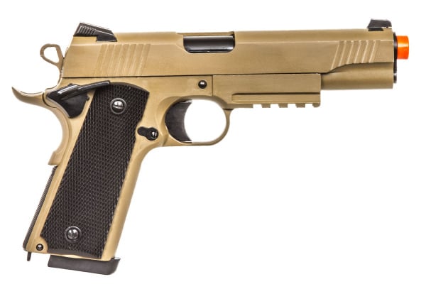 Double Bell M1911 CQB Tactical Gas Blowback Airsoft Pistol ( Tan )