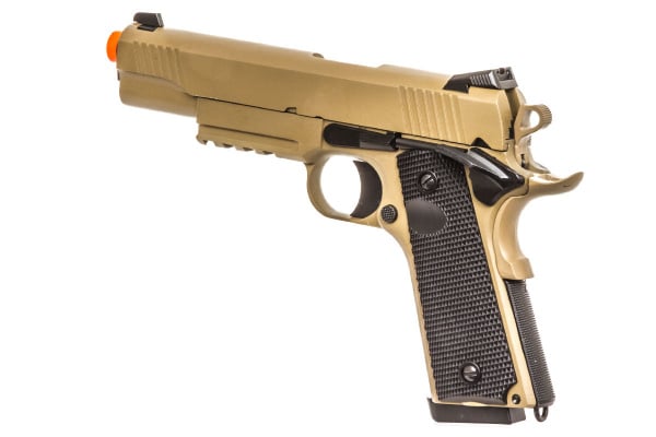 Double Bell M1911 CQB Tactical Gas Blowback Airsoft Pistol ( Tan )