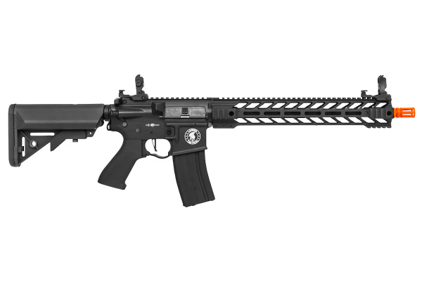 Lancer Tactical Battlehawk 14" Carbine ProLine ETC & Full Metal AEG Airsoft Rifle ( Black / High FPS )