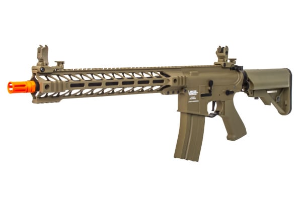 Lancer Tactical Battlehawk 14" Carbine ProLine ETC & Full Metal AEG Airsoft Rifle ( Tan / High FPS )