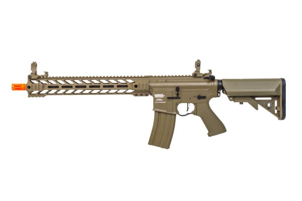 Lancer Tactical Battlehawk 14" Carbine ProLine ETC & Full Metal AEG Airsoft Rifle ( Tan / High FPS )