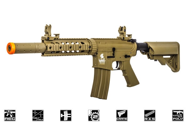 Lancer Tactical LT15TL-G2 Gen 2 M4 SD Carbine AEG Airsoft Rifle Low FPS ( Tan )