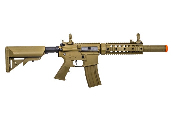 Lancer Tactical LT15TL-G2 Gen 2 M4 SD Carbine AEG Airsoft Rifle Low FPS ( Tan )