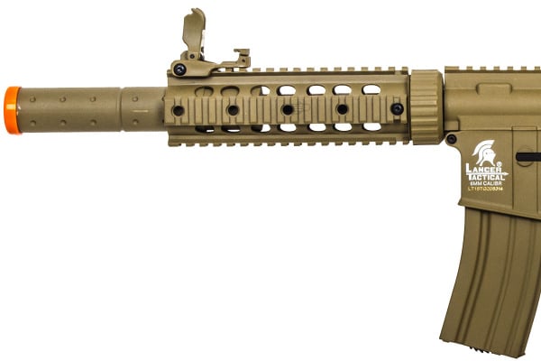 Lancer Tactical LT15TL-G2 Gen 2 M4 SD Carbine AEG Airsoft Rifle Low FPS ( Tan )