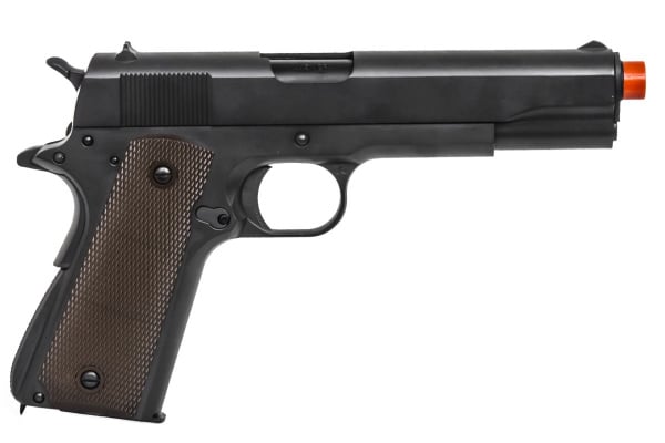 Army Armament Full Metal R31 1911 Gas Blowback Airsoft Pistol With Imitation Wood Grips ( Black )