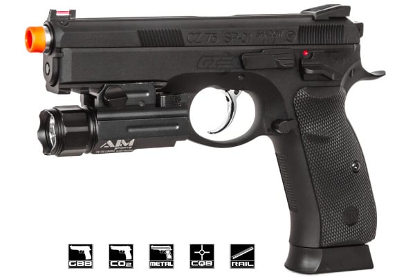 ASG CZ SP-01 GBB Airsoft Pistol ( Black )