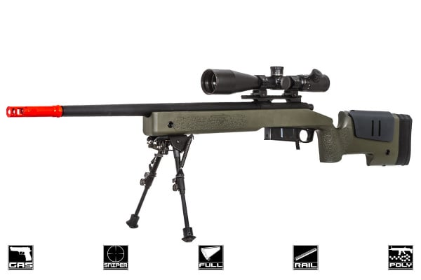 ASG McMillian M40A5 Gas Bolt Action Sniper Airsoft Rifle by VFC ( OD )