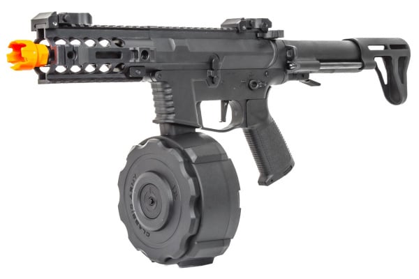 Classic Army ECS PXG 9 AEG Airsoft SMG w/ Auto Drum ( Black )