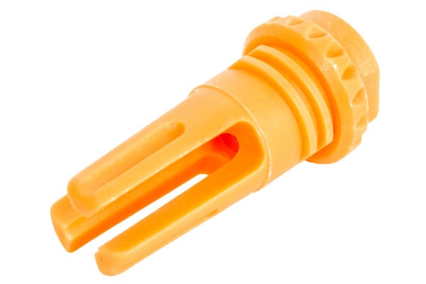 Classic Army Three Prong Polymer Flash Hider ( Orange / CCW )