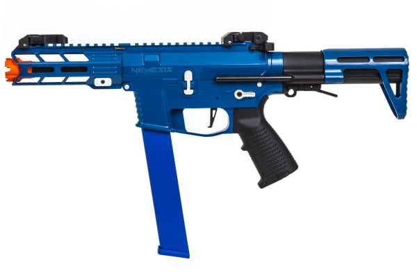 Classic Army Limited Edition Nemesis X9 AEG Airsoft SMG ( Blue / Silver )